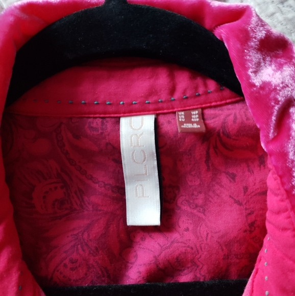 Button-down velvet shirt - Picture 3 of 3